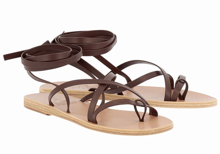 Sandales De Gladiateur Ancient Greek Sandals Morfi Leather   | RJV-8113465